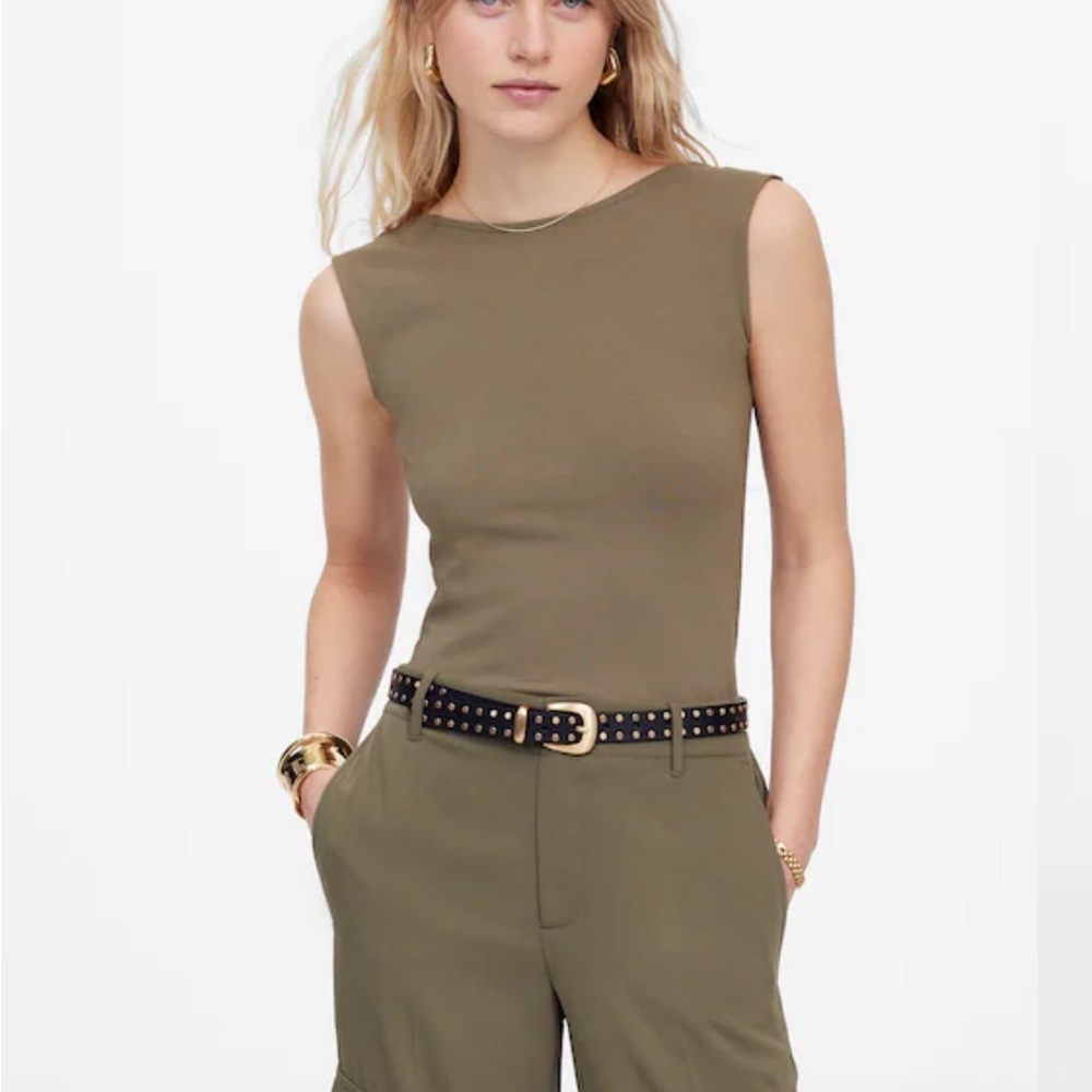 Madewell Low Back Top | Small | Faded Fatigue